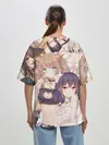 Женская футболка оверсайз / Эччи гарем
