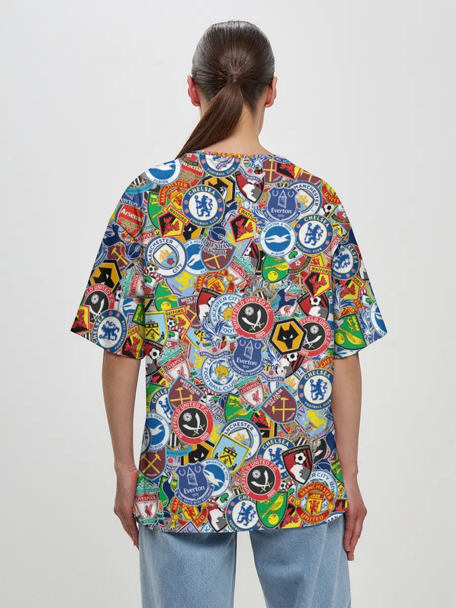 Женская футболка оверсайз / Английская Премьер Лига