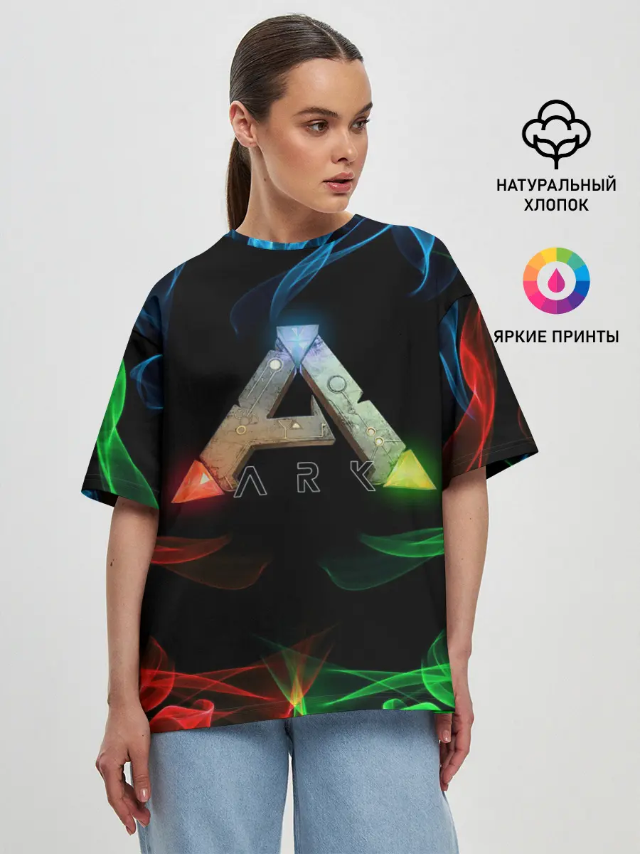 Женская футболка оверсайз / Ark Survival | АРК СУРВИВАЛ