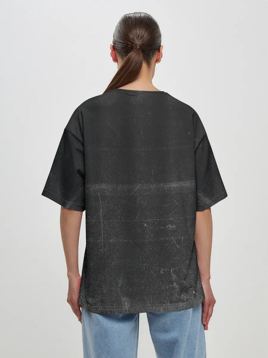 Женская футболка оверсайз / настольный теннис