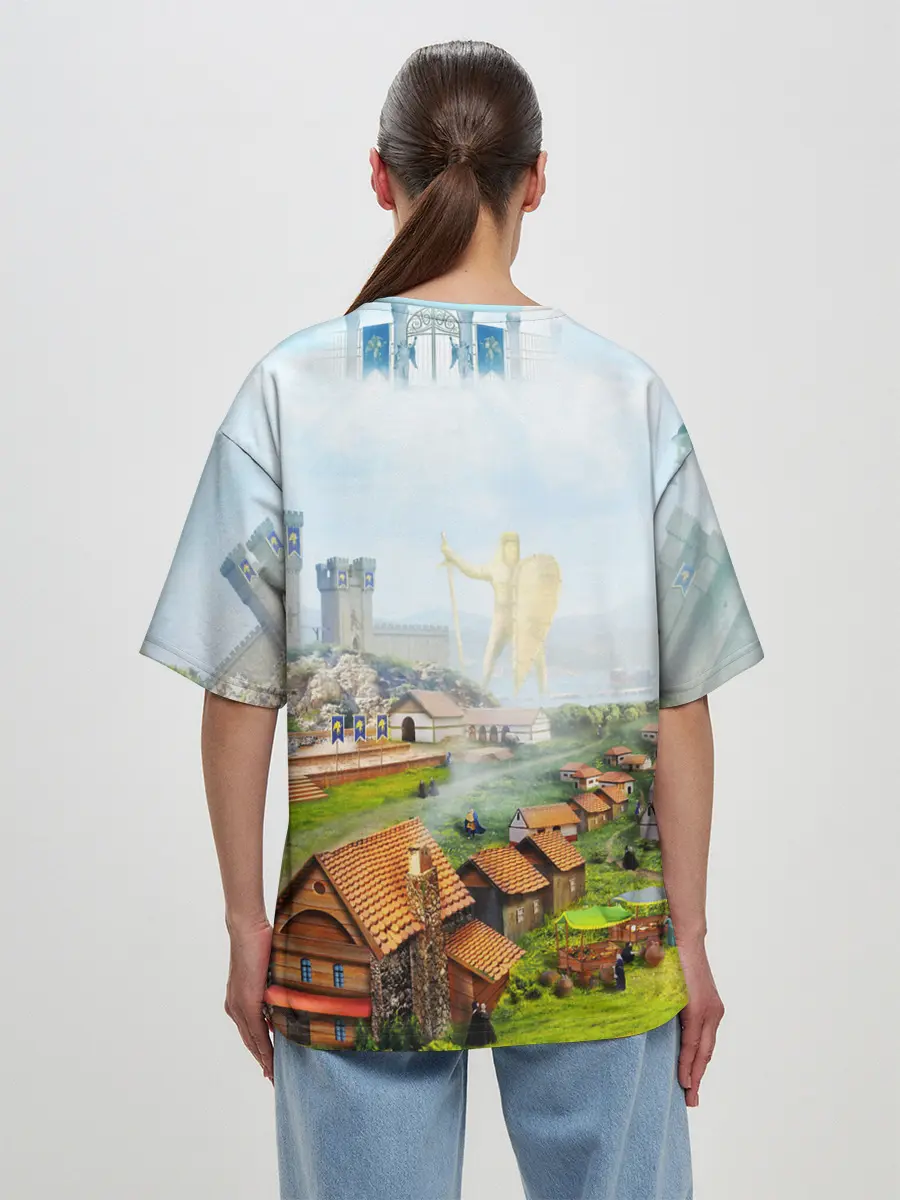 Женская футболка оверсайз / ГЕРОИ МЕЧА И МАГИИ