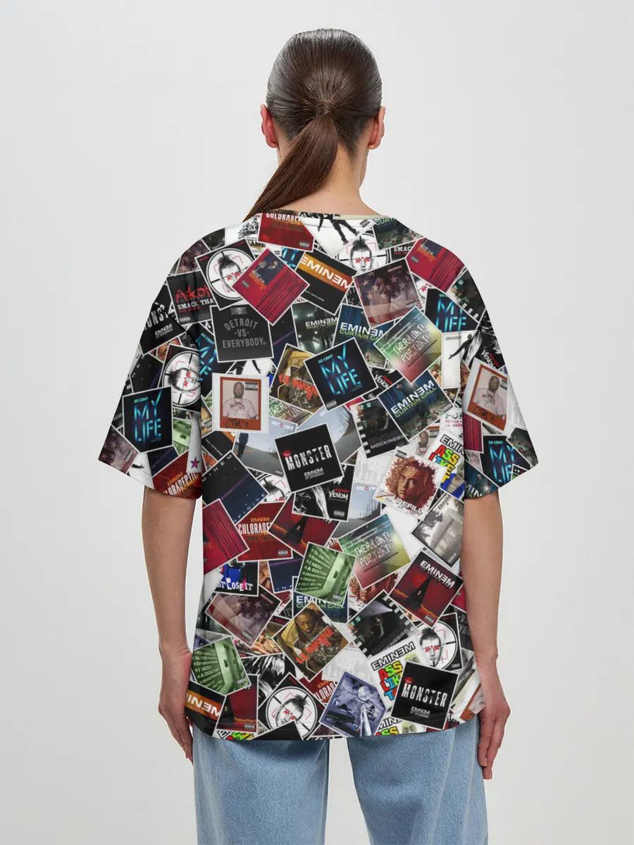 Женская футболка оверсайз / Дискография EMINEM