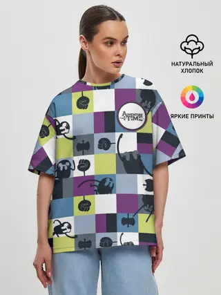 Женская футболка оверсайз / Время приключений