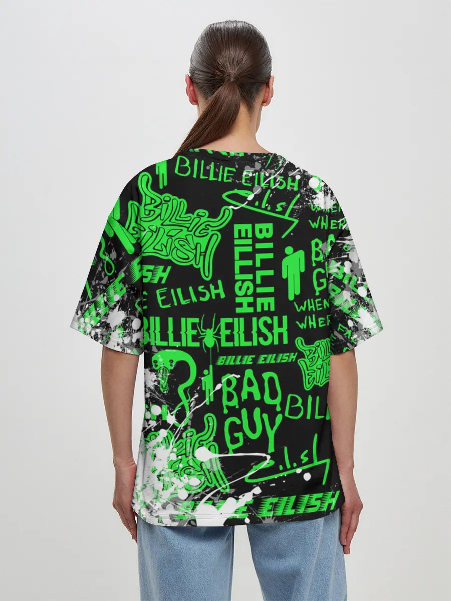 Женская футболка оверсайз / BILLIE EILISH.
