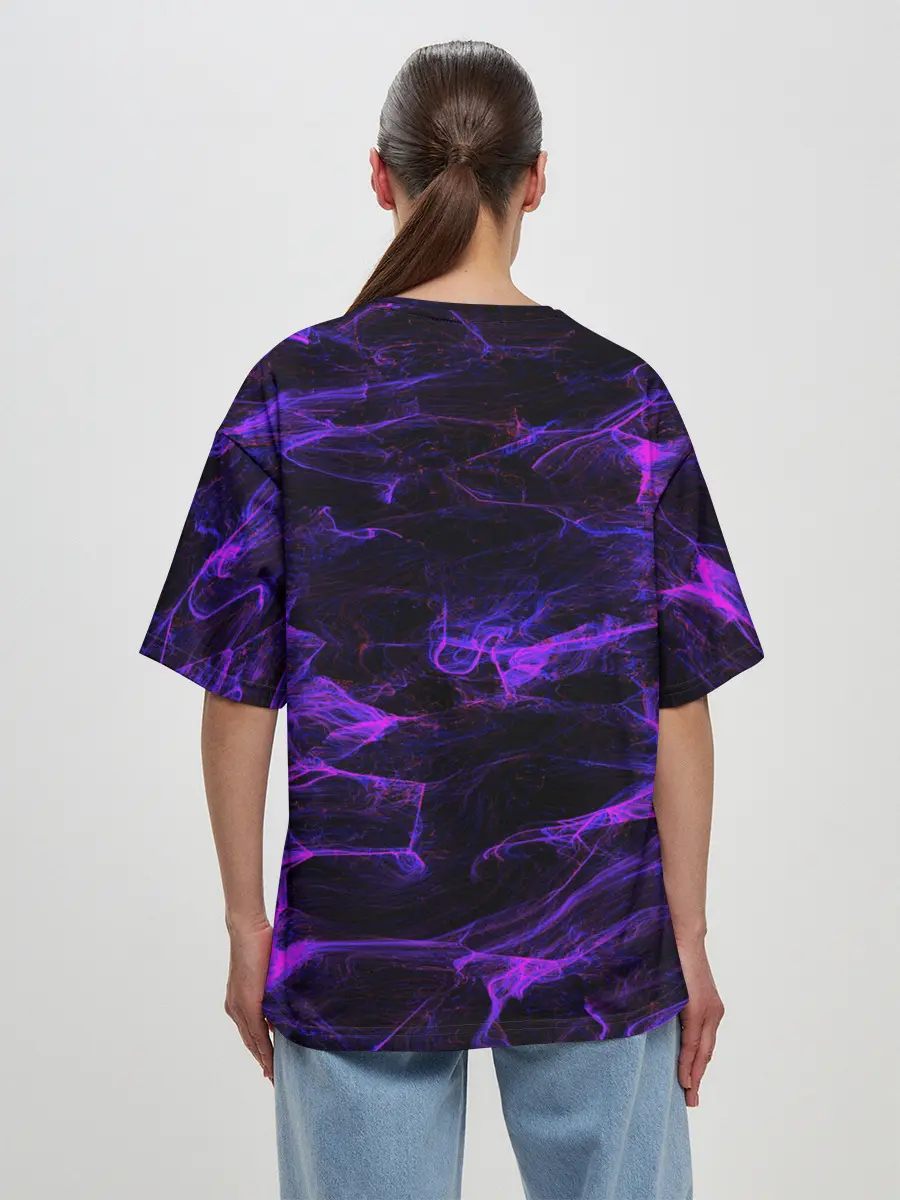 Женская футболка оверсайз / текстуры