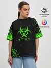 Женская футболка оверсайз / nCoV | КОРОНАВИРУС