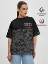 Женская футболка оверсайз / AUDI | АУДИ