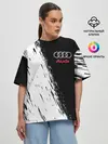 Женская футболка оверсайз / AUDI | АУДИ
