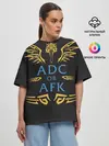 Женская футболка оверсайз / ADC of AFK