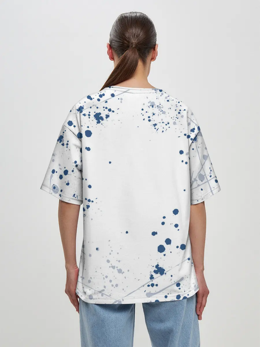 Женская футболка оверсайз / Призрак в доспехах