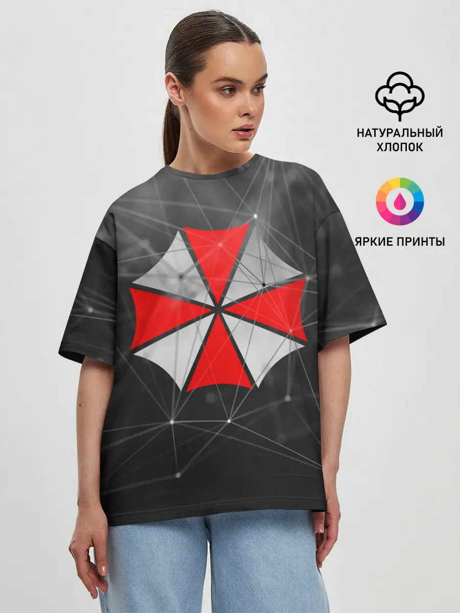 Женская футболка оверсайз / UMBRELLA CORP