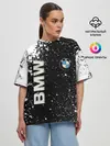 Женская футболка оверсайз / BMW