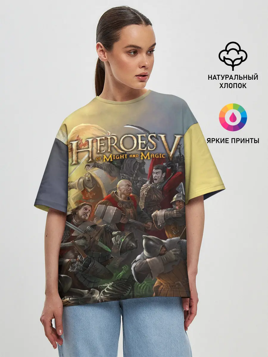 Женская футболка оверсайз / Heroes of Might and Magic