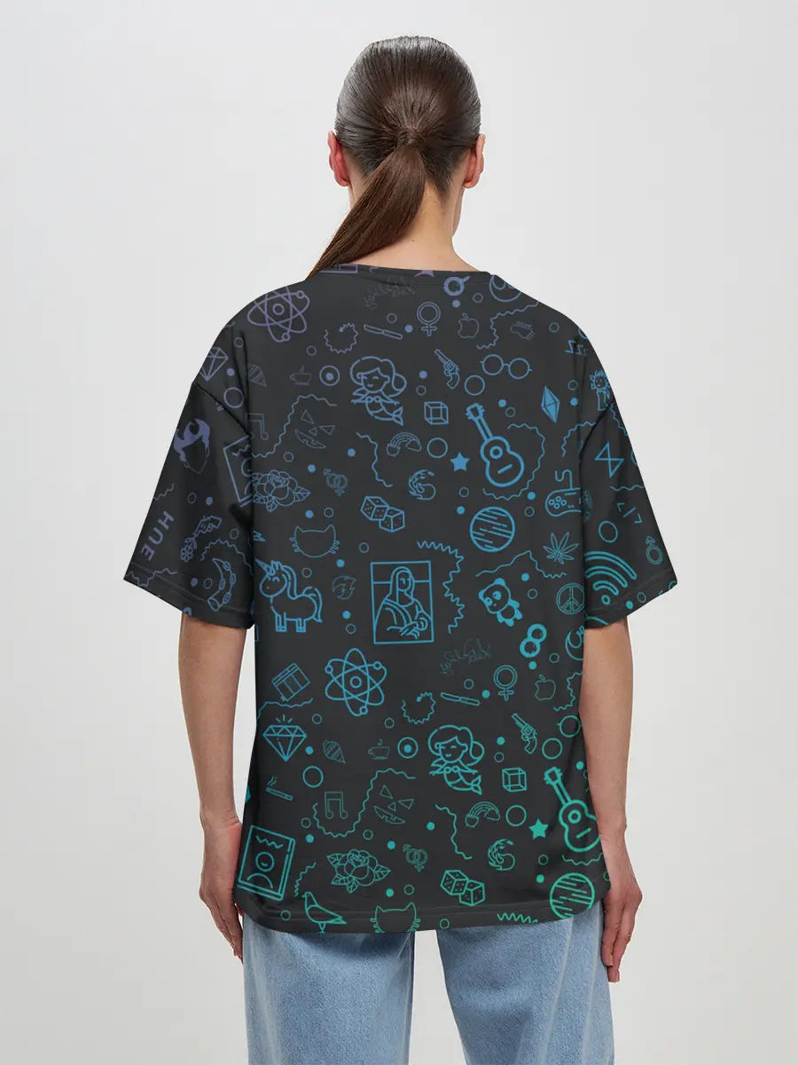 Женская футболка оверсайз / NEON