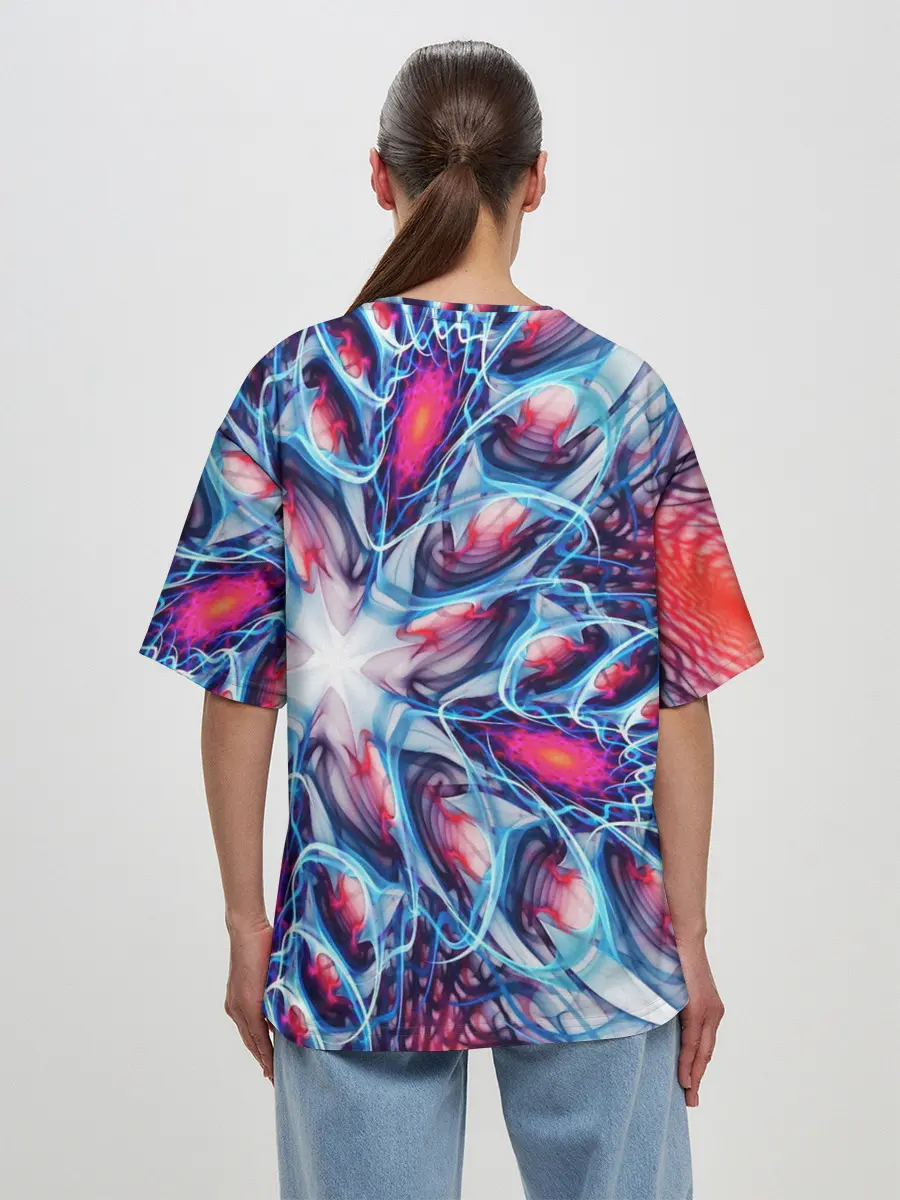 Женская футболка оверсайз / ABSTRACTION ILLUSION