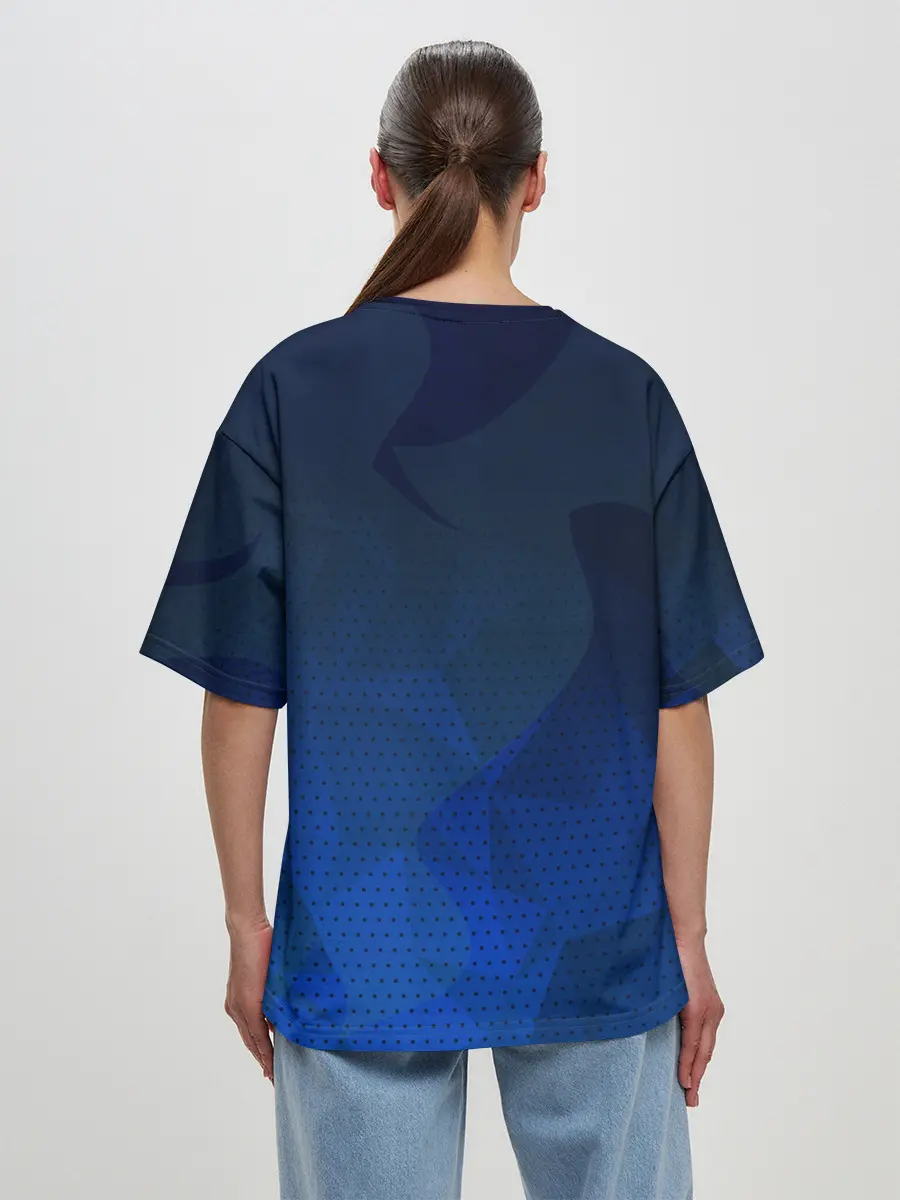 Женская футболка оверсайз / Blue Point