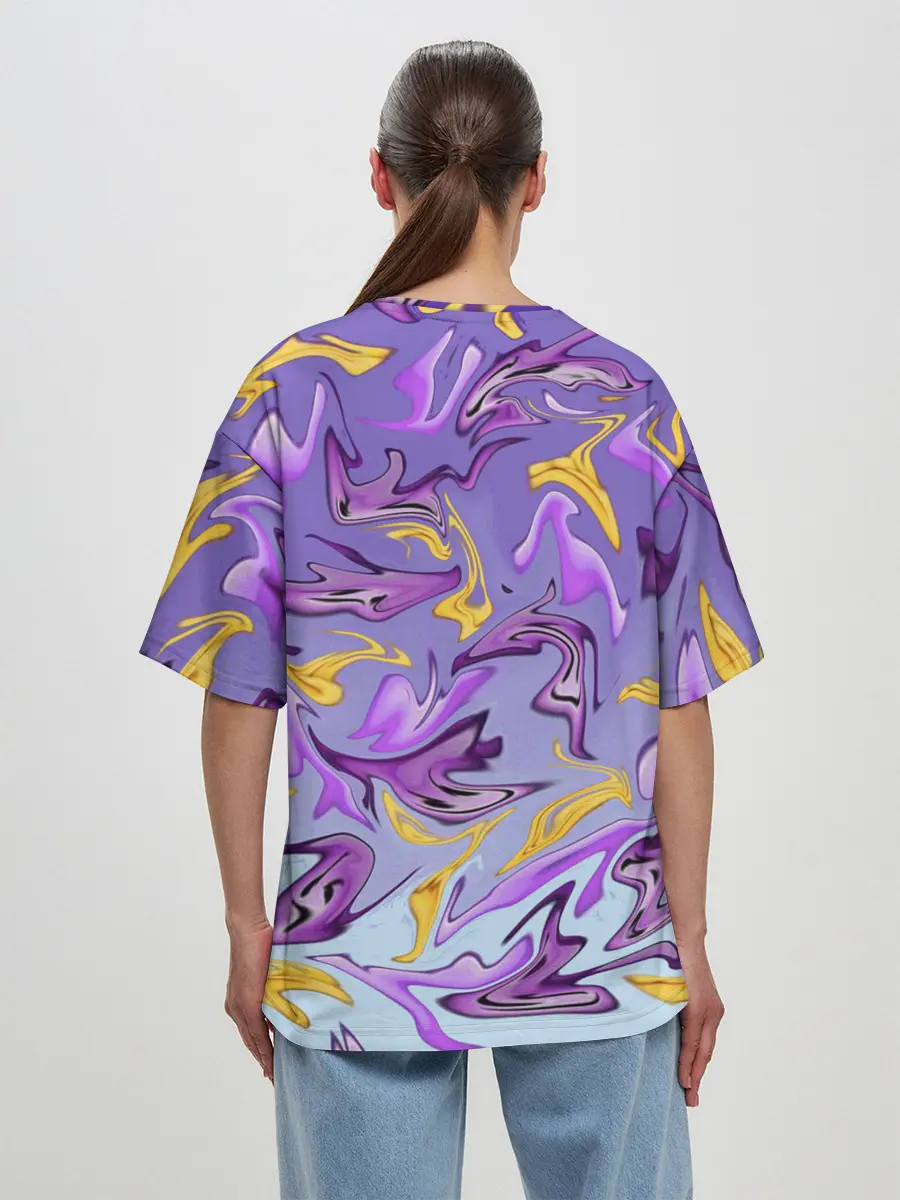 Женская футболка оверсайз / Абстракция