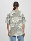 Женская футболка оверсайз / Арт волны