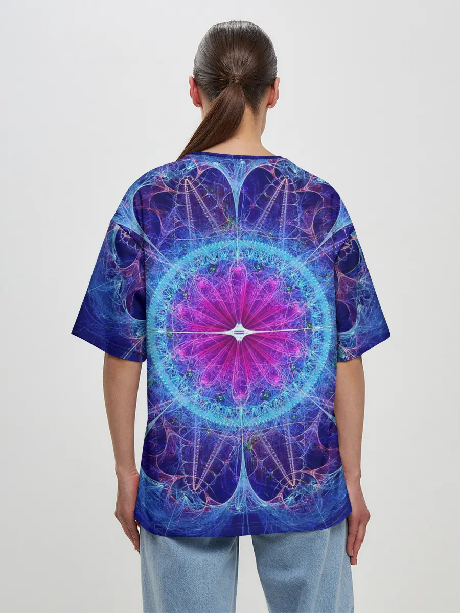 Женская футболка оверсайз / Mandala 2