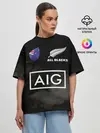 Женская футболка оверсайз / ALL BLACKS