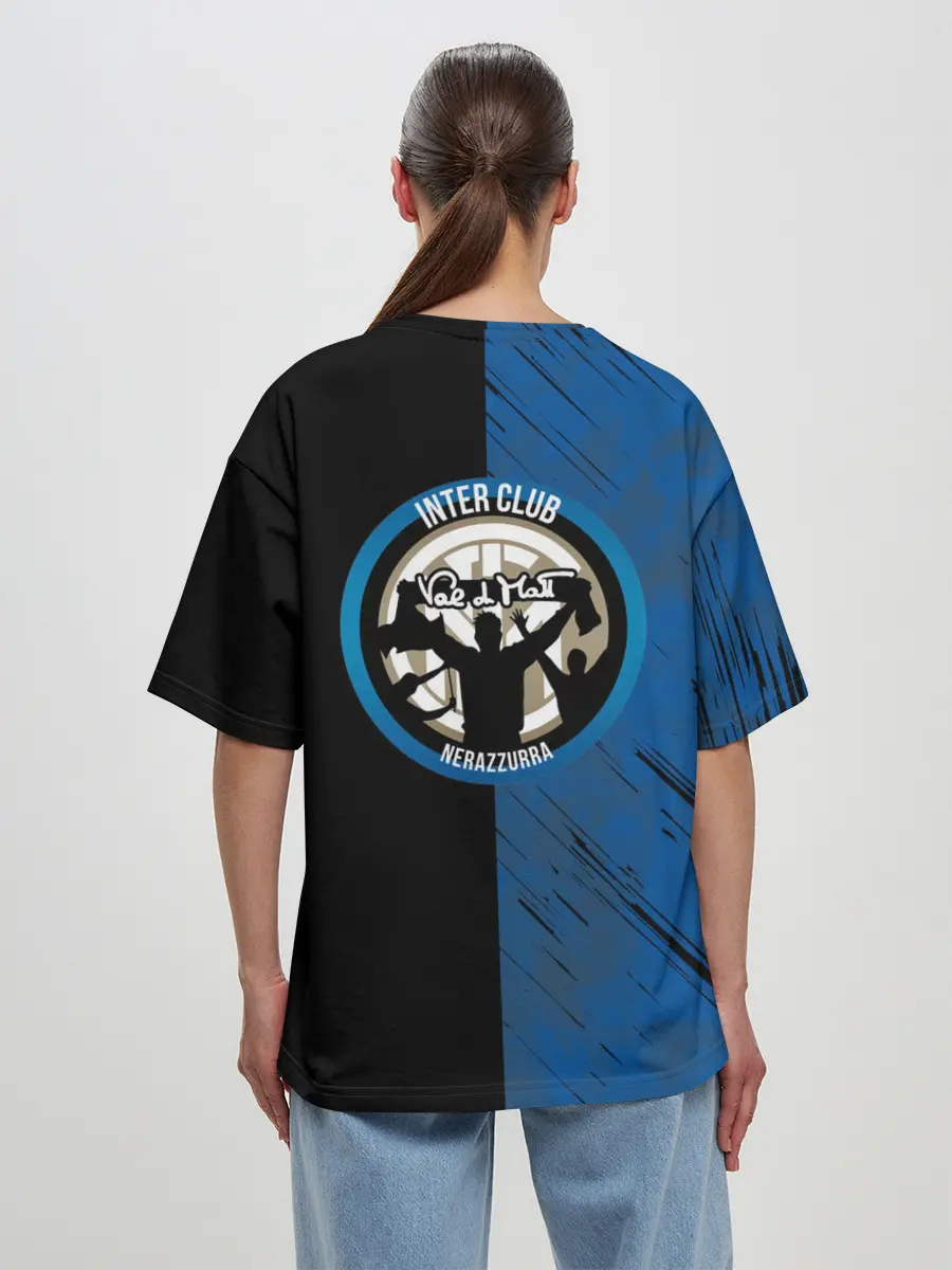 Женская футболка оверсайз / Интер