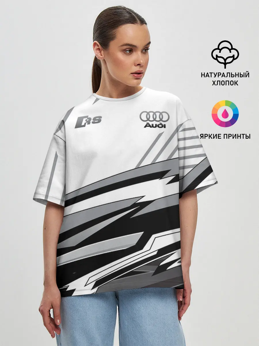 Женская футболка оверсайз / Audi RS
