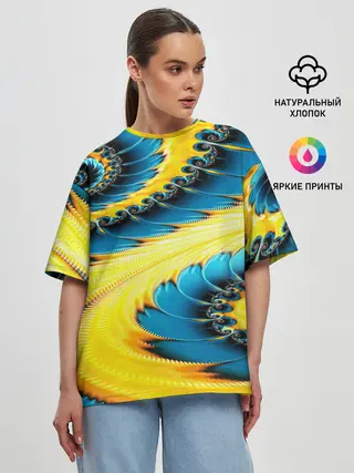 Женская футболка оверсайз / ABSTRACT EXCLUSIVE