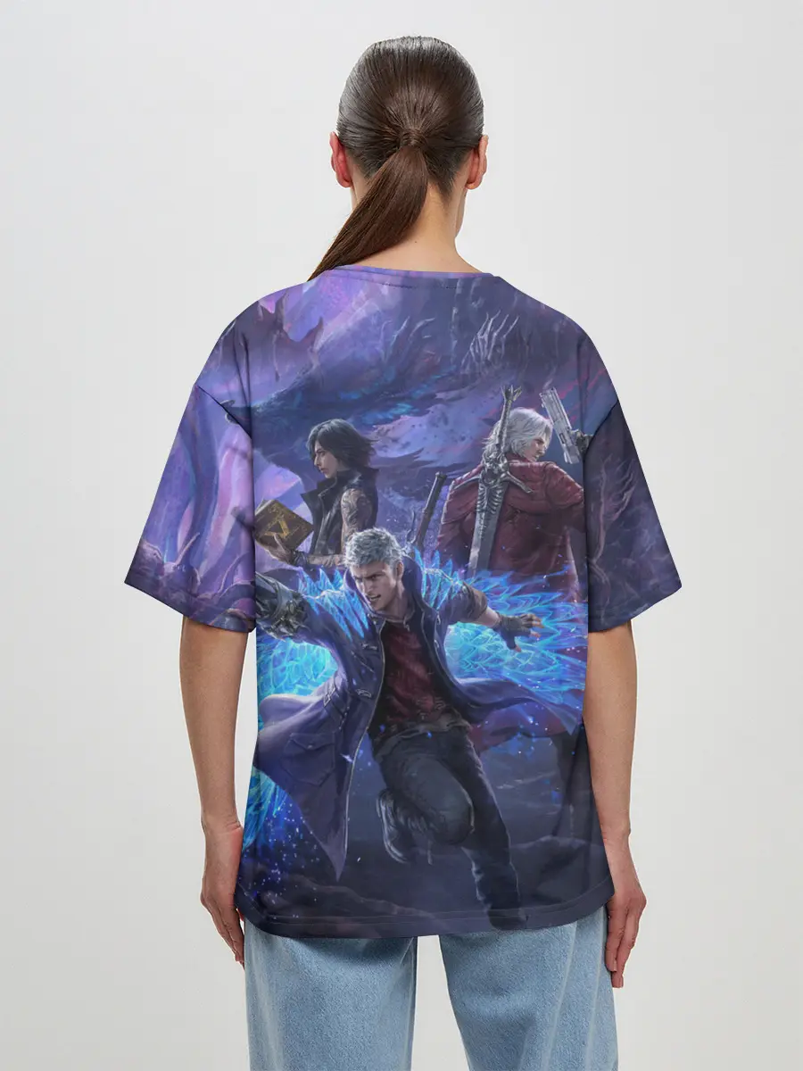 Женская футболка оверсайз / DEVIL MAY CRY | ДЕВИЛ МАЙ КРАЙ