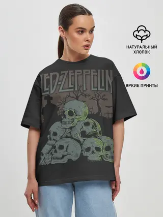 Женская футболка оверсайз / Led Zeppelin