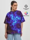 Женская футболка оверсайз / FRACTAL STORM