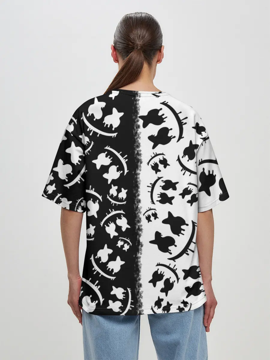 Женская футболка оверсайз / MARSHMELLO