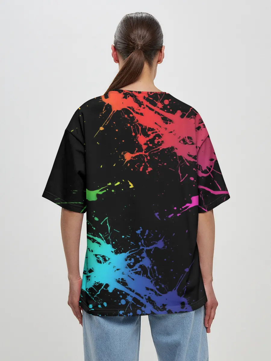 Женская футболка оверсайз / Marshmello