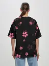 Женская футболка оверсайз / Надзуко Камадо в цветах