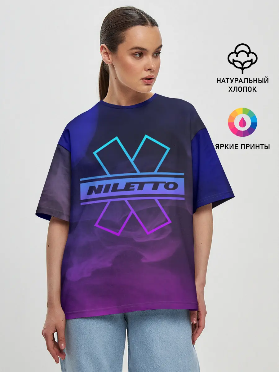Женская футболка оверсайз / NILETTO | НИЛЕТТО