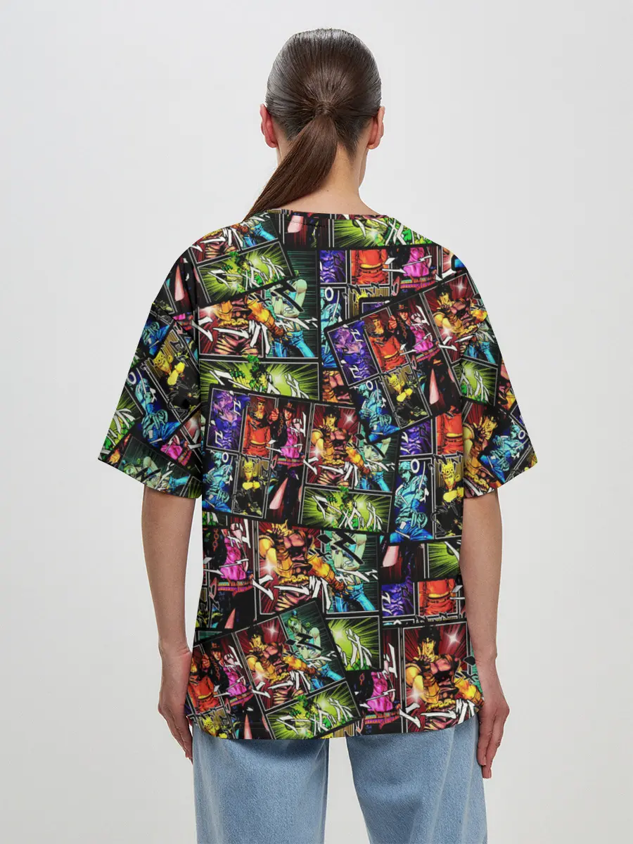 Женская футболка оверсайз / JoJo Bizarre Adventure