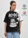 Женская футболка оверсайз / AC/DC Back in Black