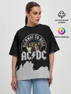 Женская футболка оверсайз / AC/DC