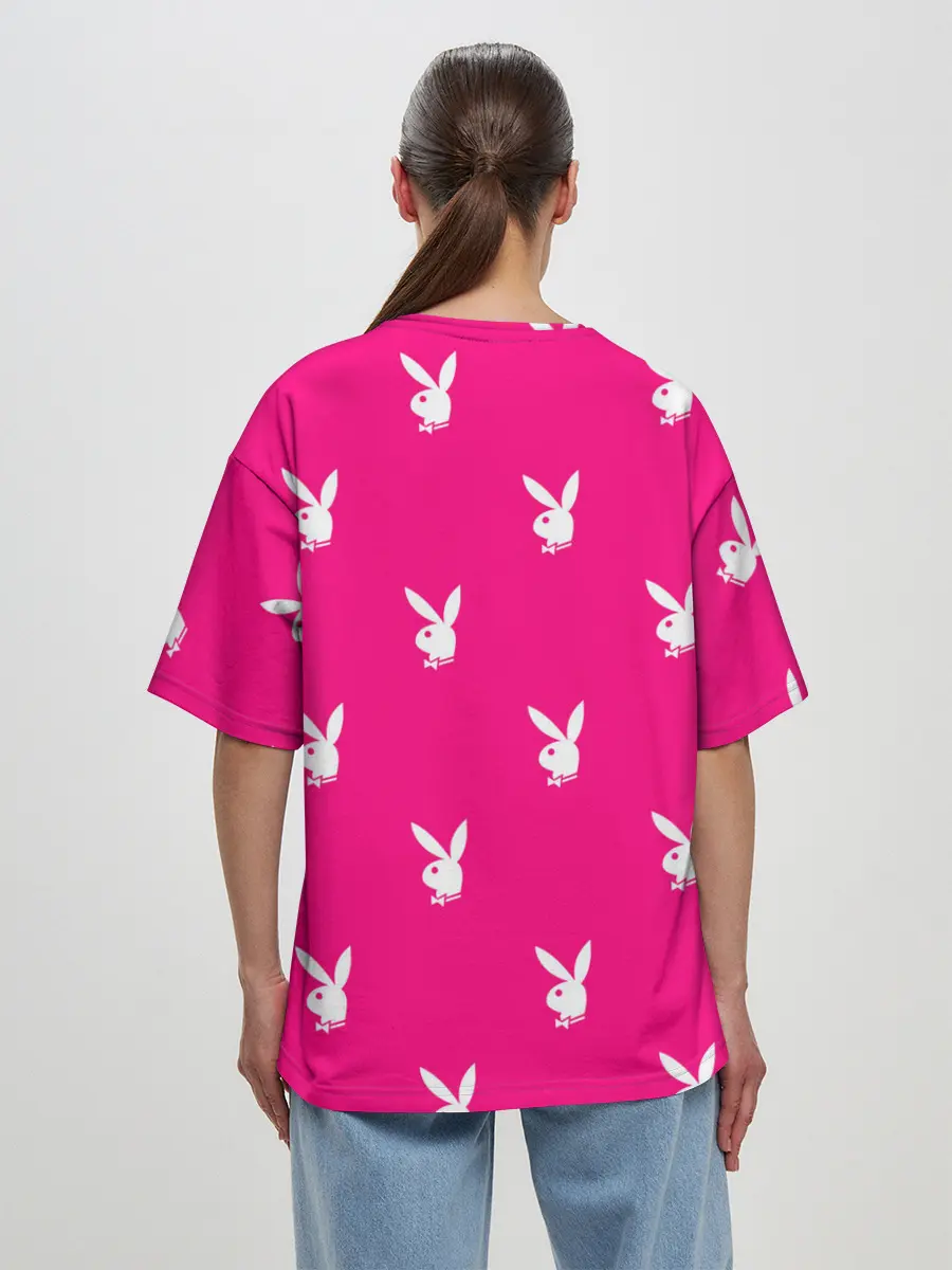 Женская футболка оверсайз / PLAYBOY | ПЛЕЙБОЙ