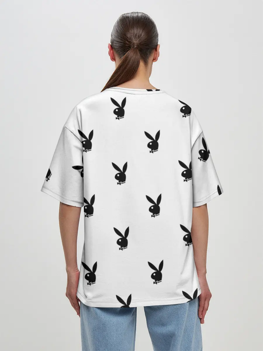 Женская футболка оверсайз / PLAYBOY | ПЛЕЙБОЙ