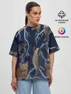 Женская футболка оверсайз / Коты