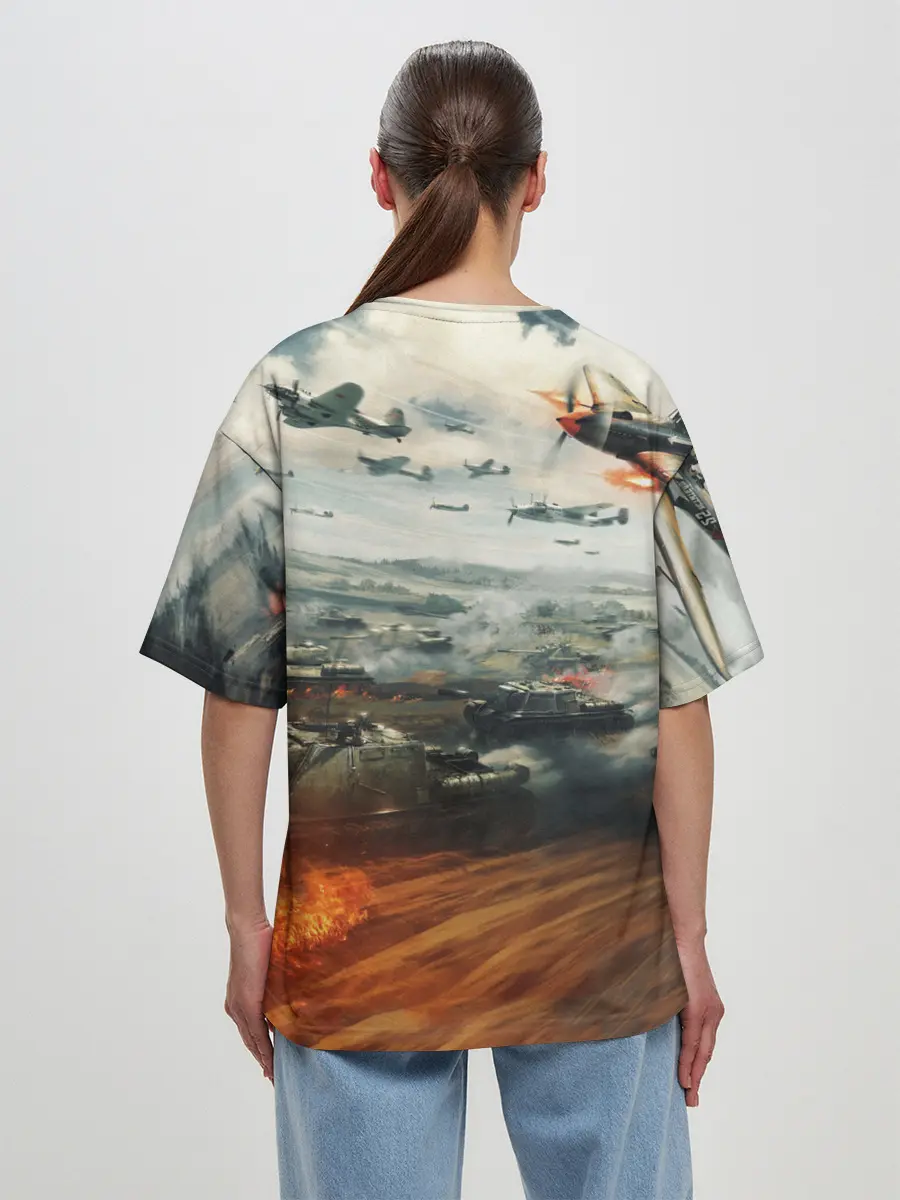 Женская футболка оверсайз / Sabaton