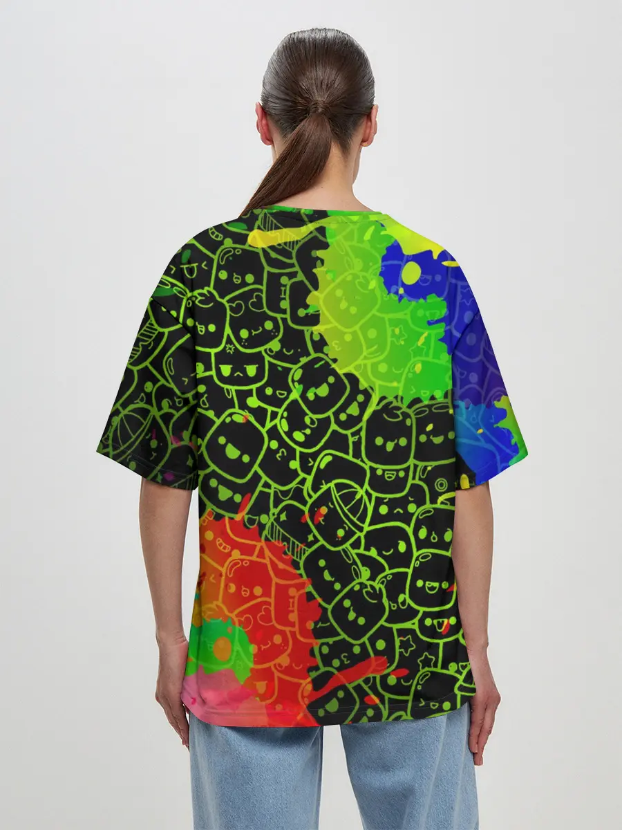 Женская футболка оверсайз / Marshmello