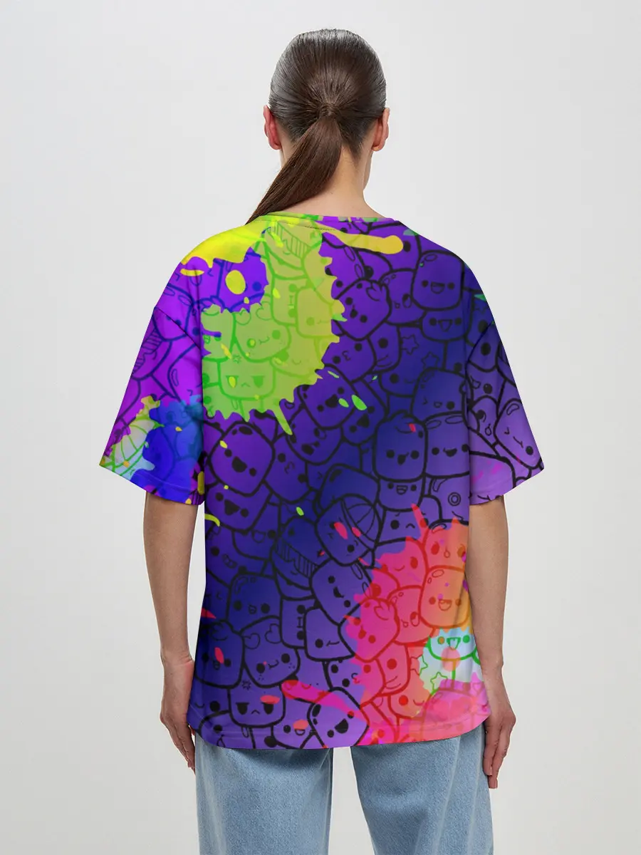 Женская футболка оверсайз / Marshmello