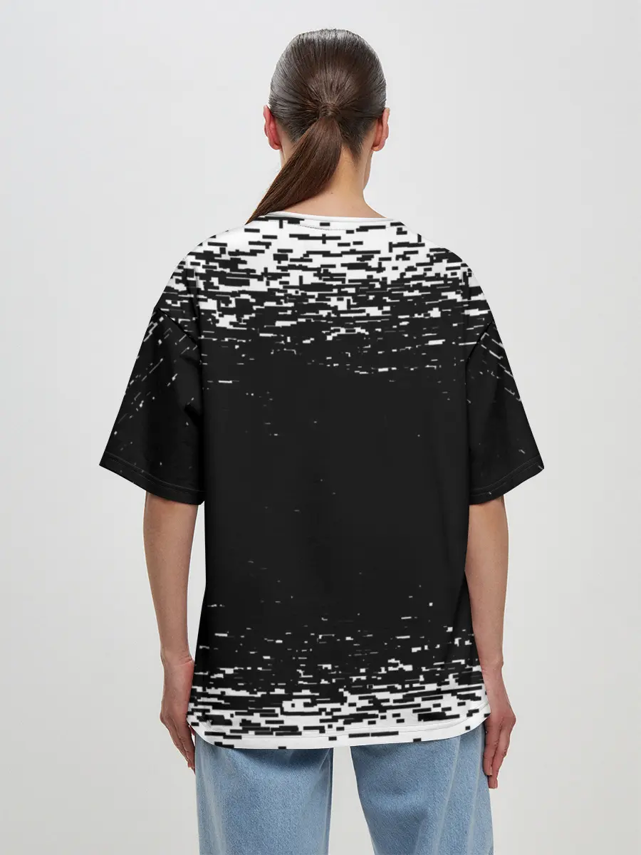 Женская футболка оверсайз / ДДТ ЛОГО | DDT LOGO