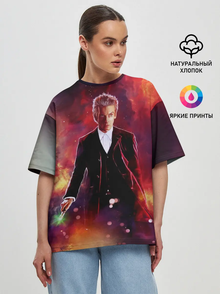 Женская футболка оверсайз / ДОКТОР КТО