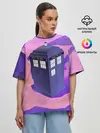 Женская футболка оверсайз / CRAZY TARDIS