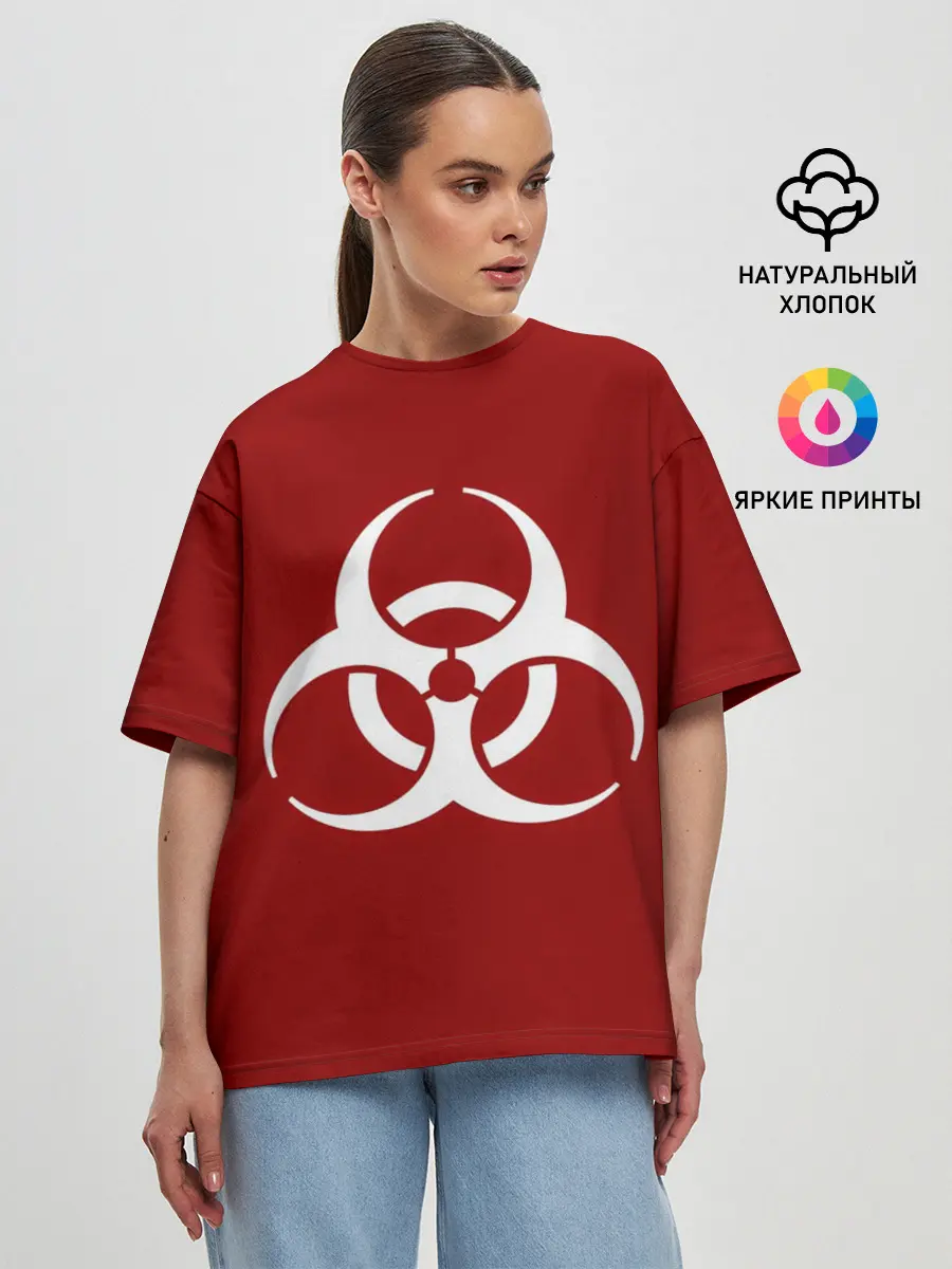 Женская футболка оверсайз / Plague Inc