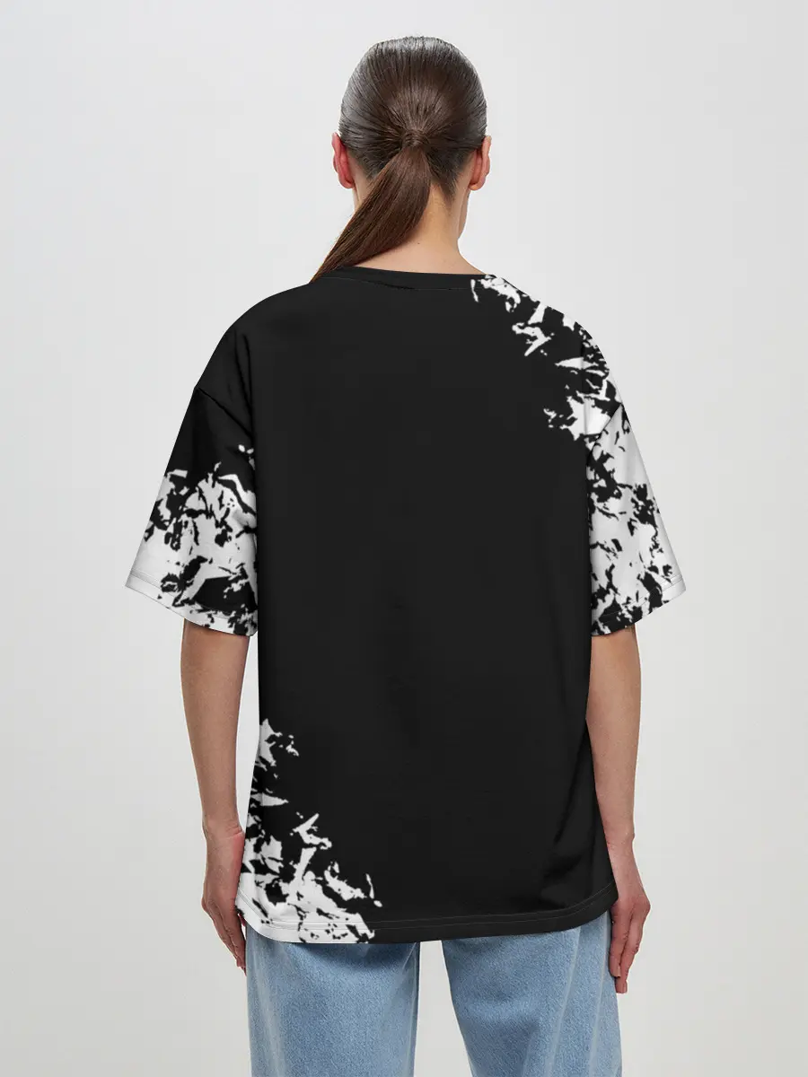 Женская футболка оверсайз / Marshmello Кошмар