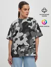 Женская футболка оверсайз / ГОРОДСКОЙ КАМУФЛЯЖ | CITY MILITARY