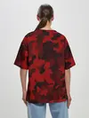 Женская футболка оверсайз / RED MILITARY | КРАСНЫЙ КАМУФЛЯЖ